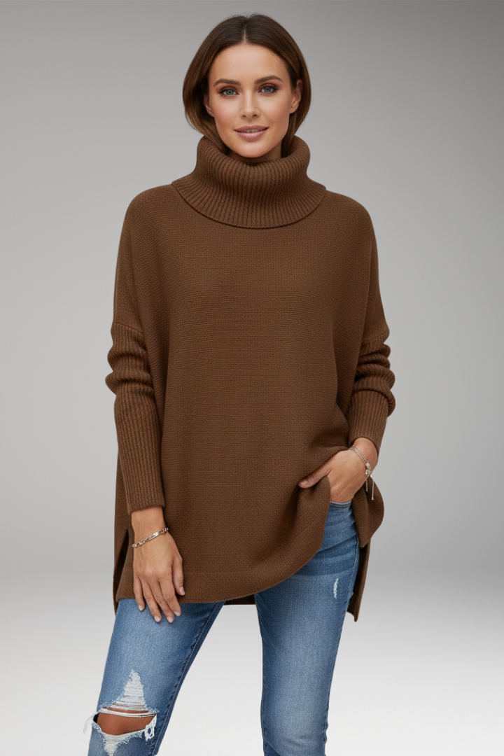 Women's Turtleneck Sweater Ribbed