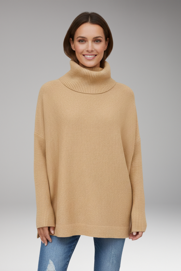 Women's Turtleneck Sweater Ribbed
