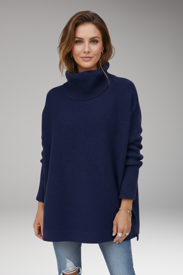 Women's Turtleneck Sweater Ribbed