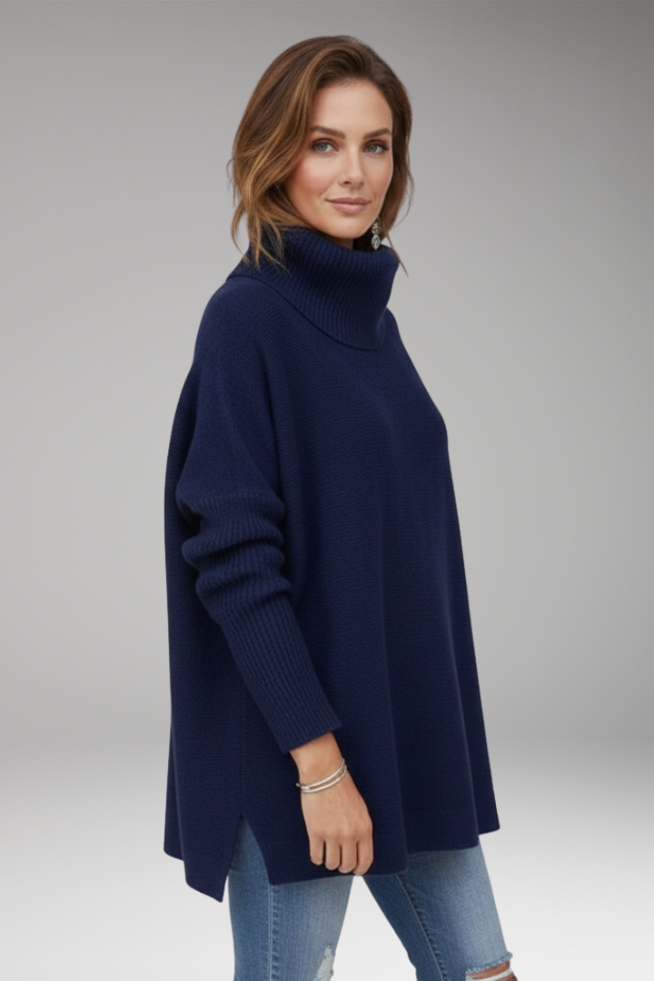 Women's Turtleneck Sweater Ribbed