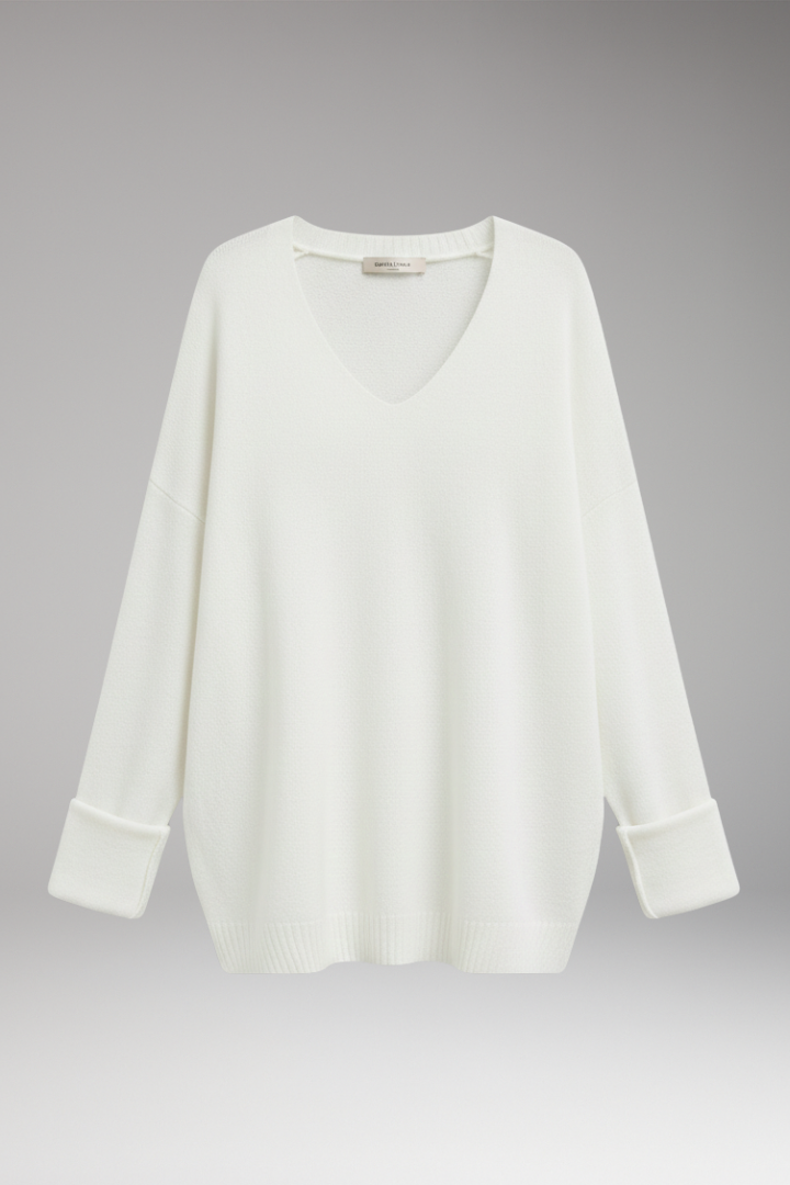Women's V-Neck Sweater Relaxed Fit - VibreMode