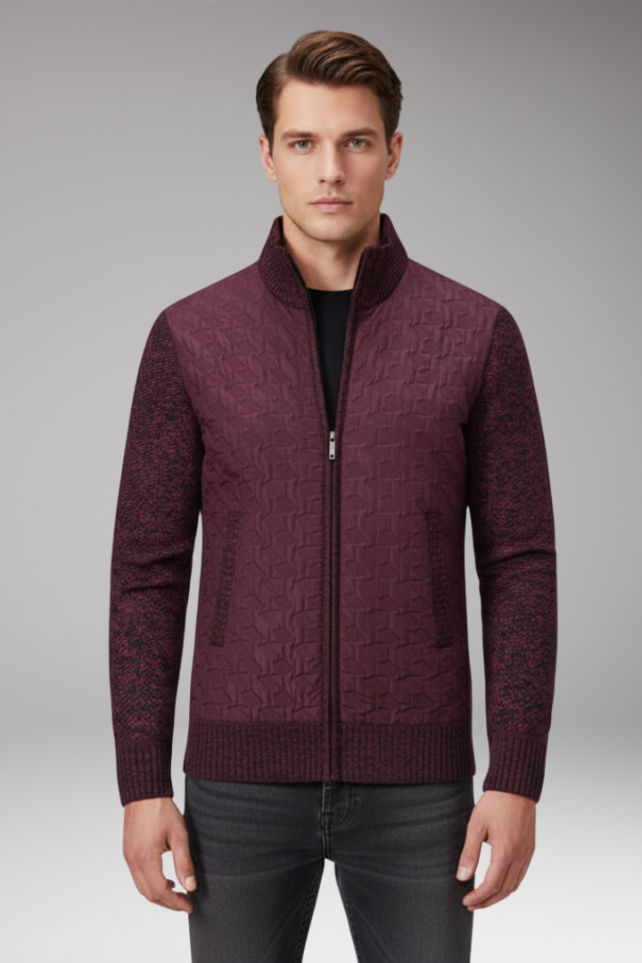 Men's V-Neck Sweater Ribbed