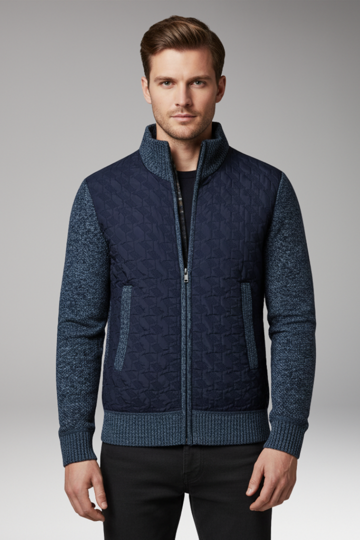 Men's V-Neck Sweater Ribbed