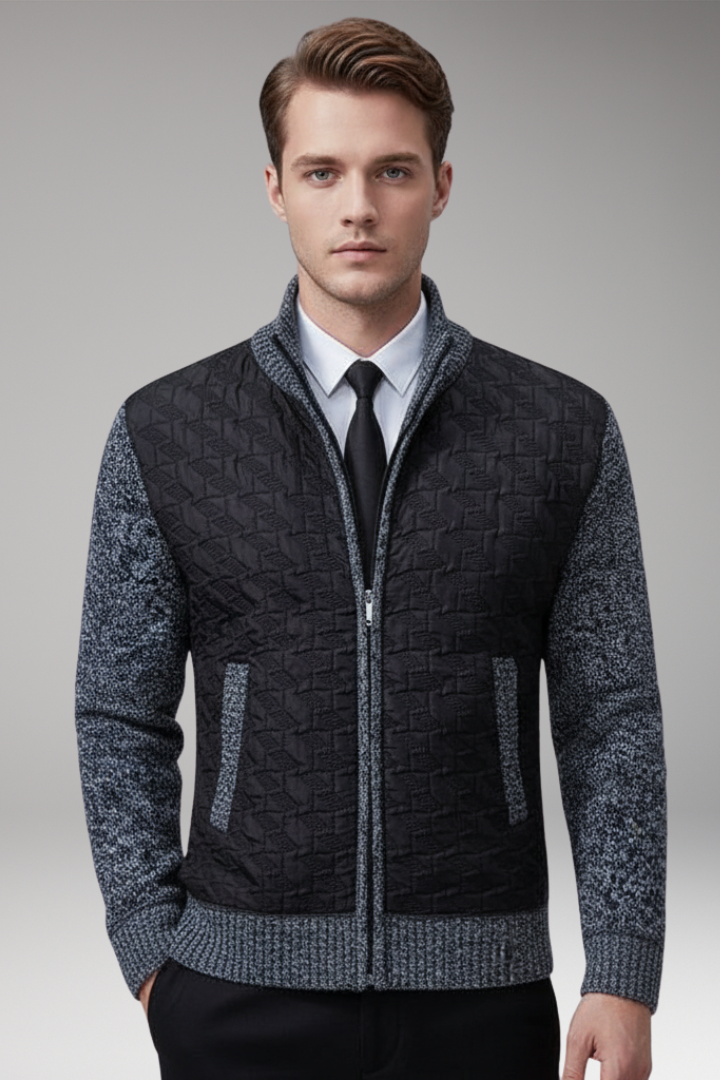Men's V-Neck Sweater Ribbed