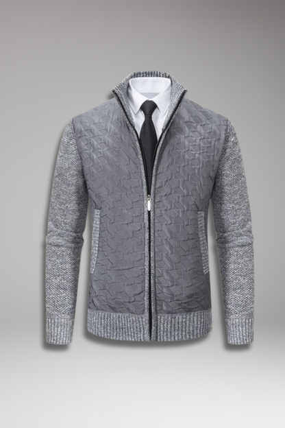 Men's V-Neck Sweater Ribbed - VibreMode