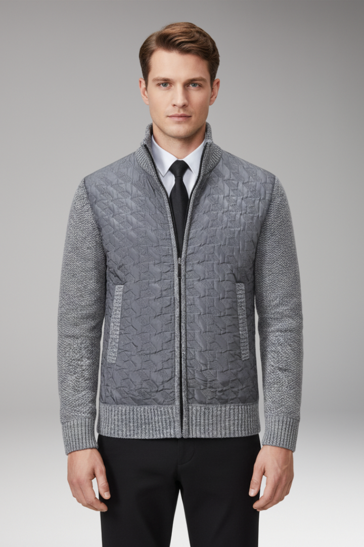 Men's V-Neck Sweater Ribbed