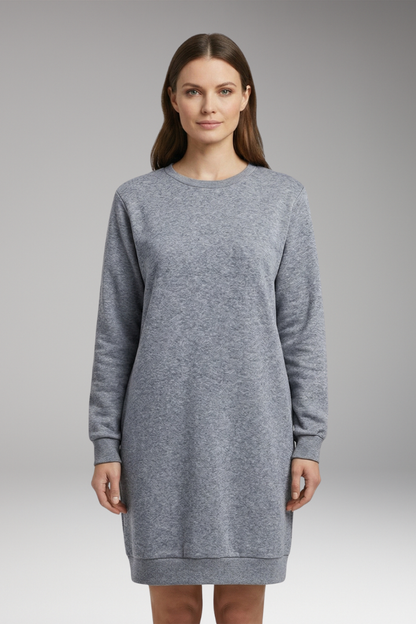 Women's Relaxed Fit Sweatshirt Dress Modern Design