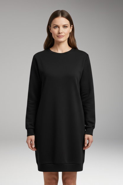 Women's Relaxed Fit Sweatshirt Dress Modern Design