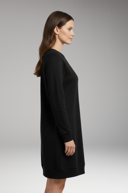 Women's Relaxed Fit Sweatshirt Dress Modern Design