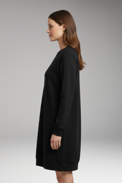 Women's Relaxed Fit Sweatshirt Dress Modern Design