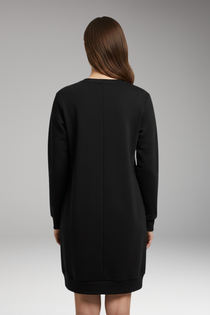 Women's Relaxed Fit Sweatshirt Dress Modern Design
