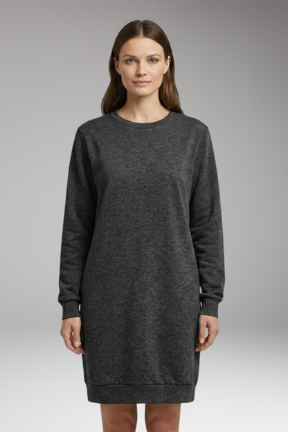 Women's Relaxed Fit Sweatshirt Dress Modern Design