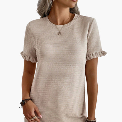 Women's Ruffle Sleeve T-Shirt