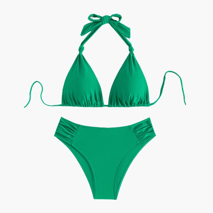 Women's Triangle Bikini Adjustable Tie Black