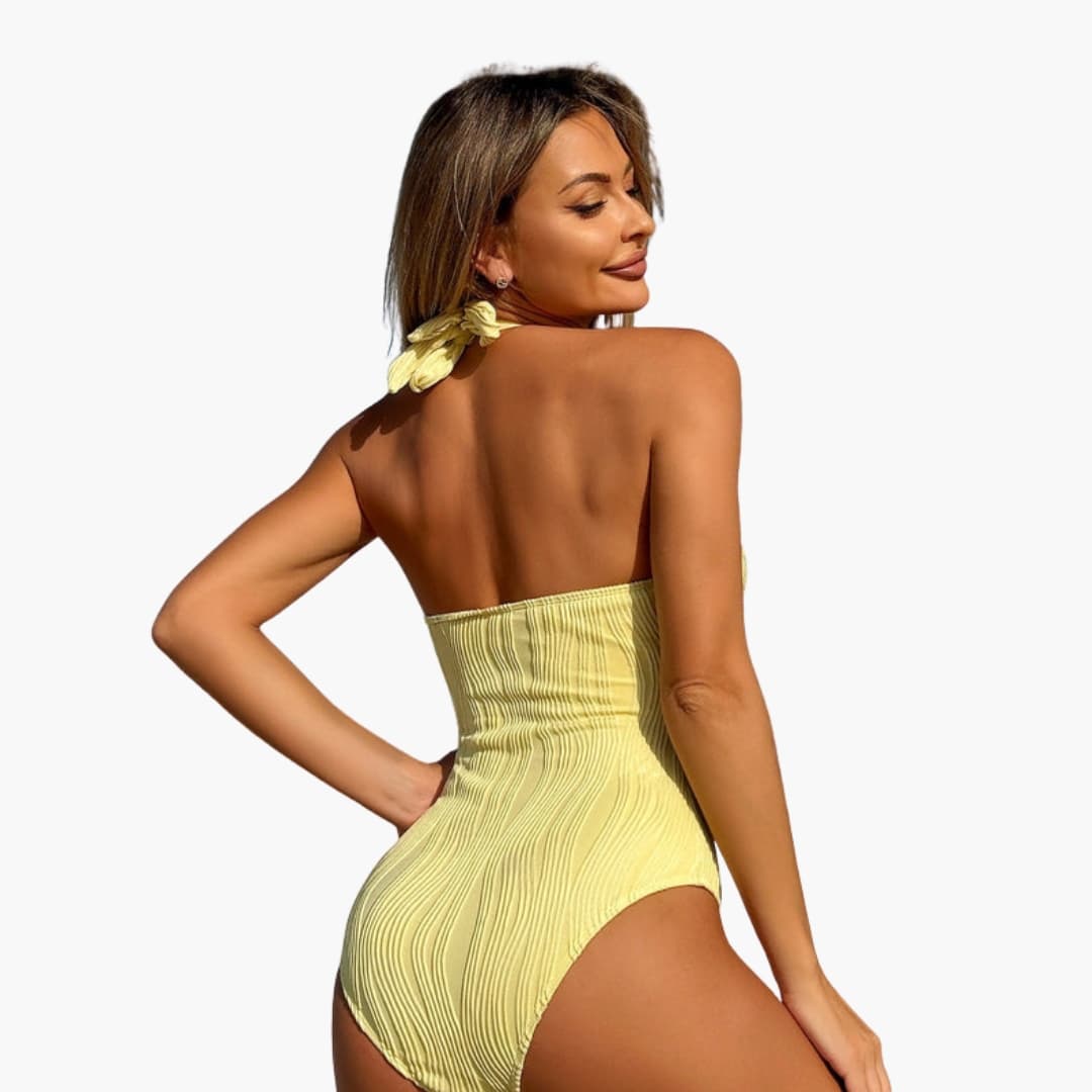 Women's One-Piece Swimsuit Padded Triangle Bikini