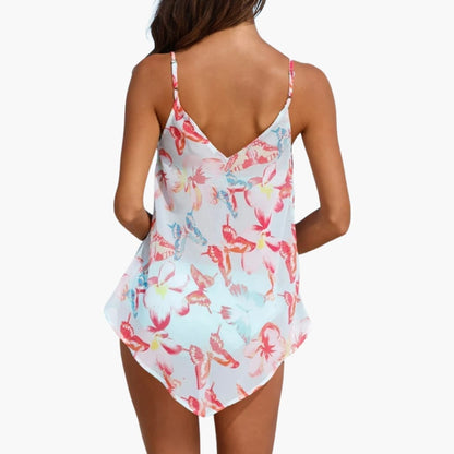 Women's Tankini Swimsuit Tropical Print