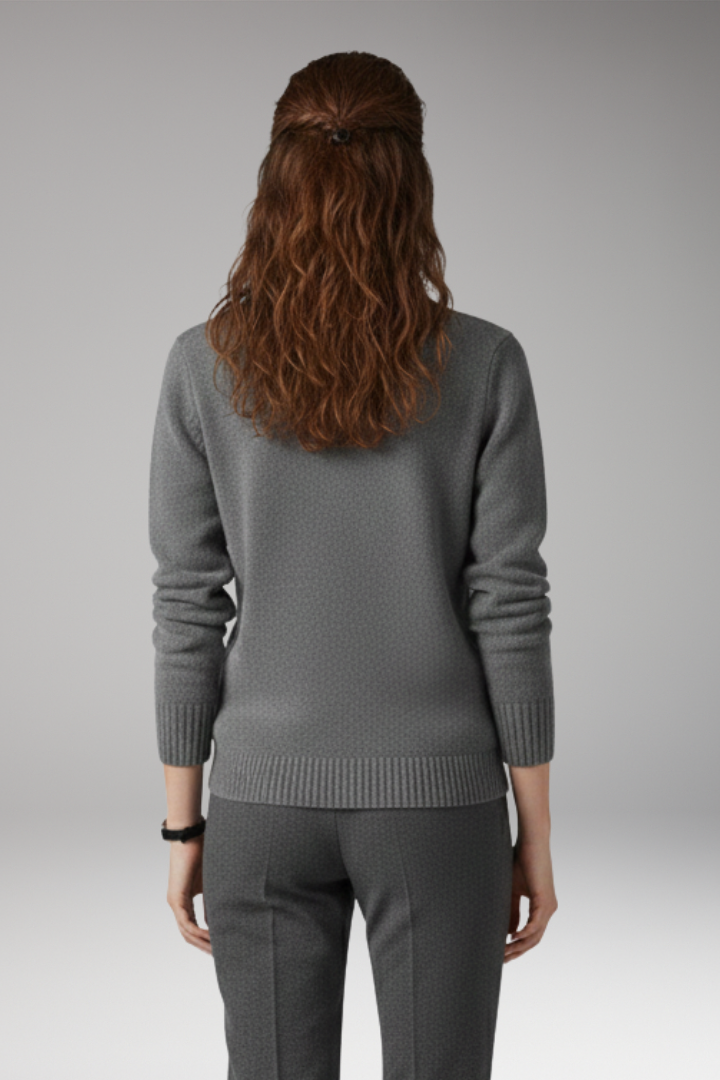 Women's Turtleneck Long Sleeve Sweater Ribbed