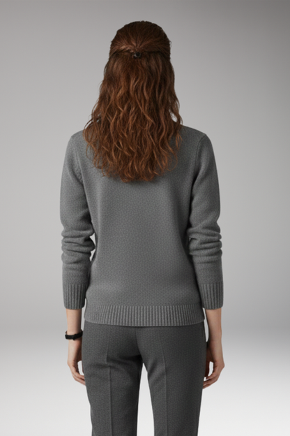 Women's Turtleneck Long Sleeve Sweater Ribbed