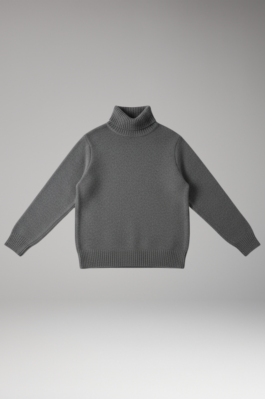 Women's Turtleneck Long Sleeve Sweater Ribbed - VibreMode