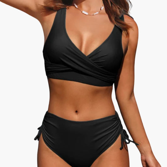 Women's Adjustable Strap Mid-Rise Bikini Set - VibreMode