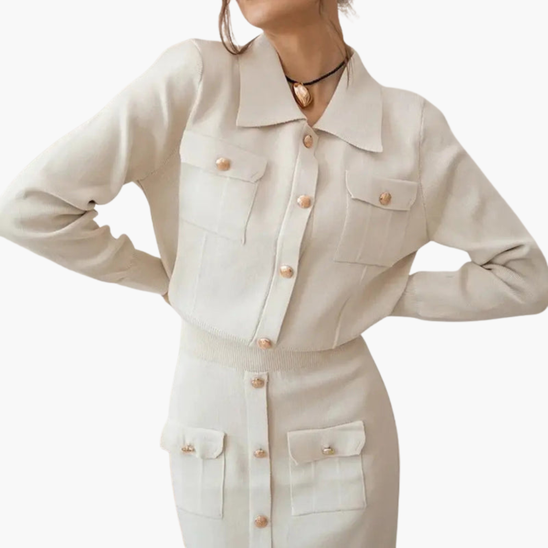 Women's 2 Piece Jacket Skirt Set