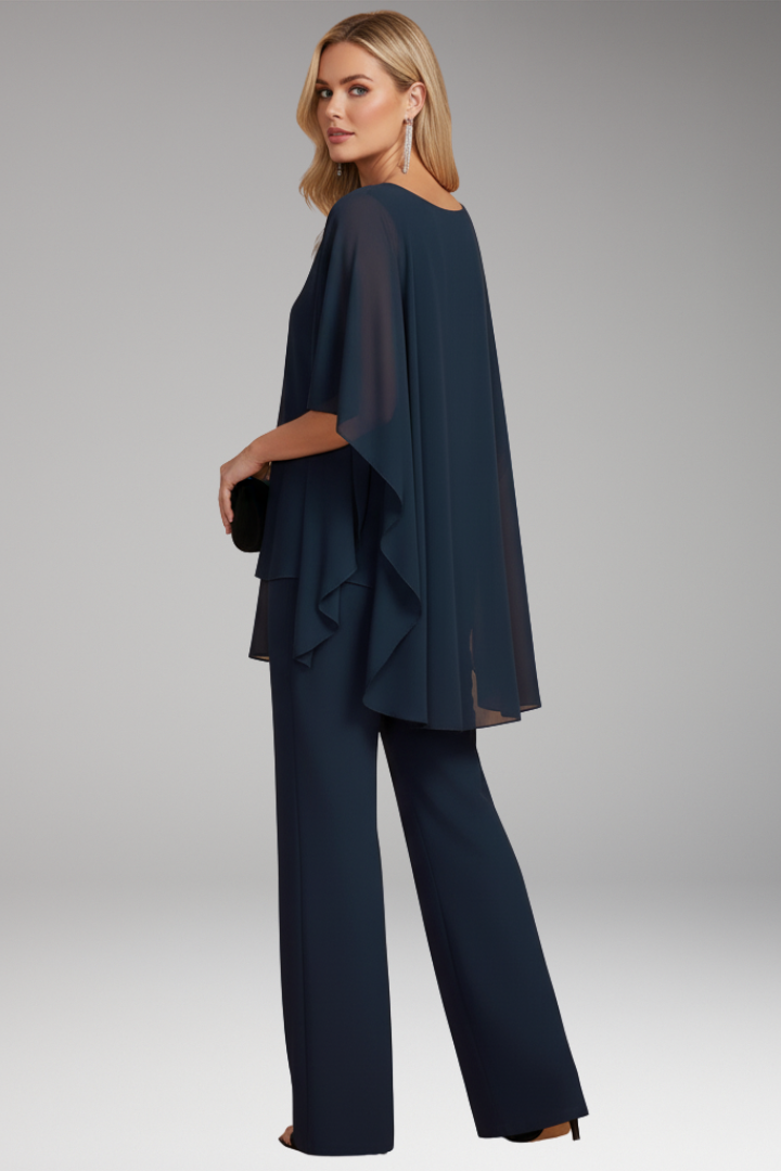 Women's 2 Piece Outfit Layered Wide Leg Pants