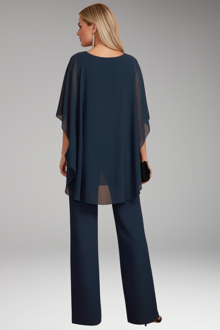 Women's 2 Piece Outfit Layered Wide Leg Pants