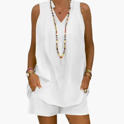 Women's Tunic and Pants Set Longline Full-Length Pants - VibreMode
