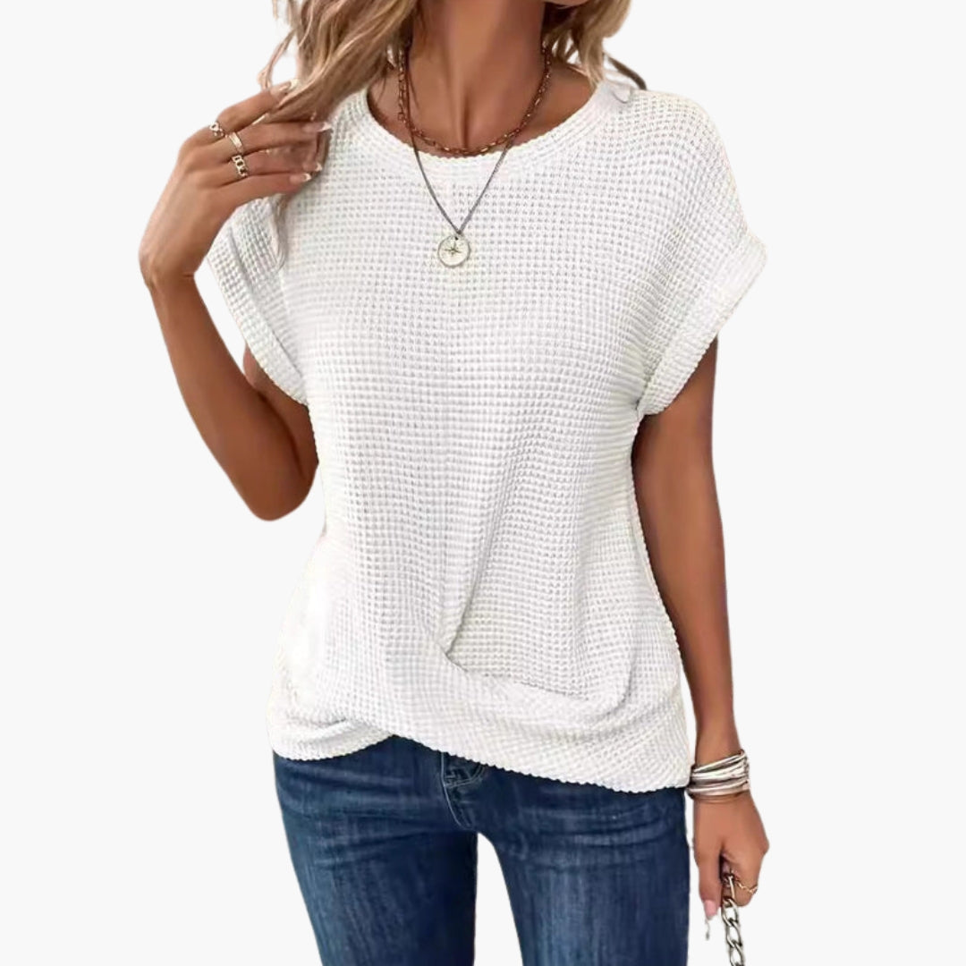 Women's Short Sleeve U-Neck T-Shirt