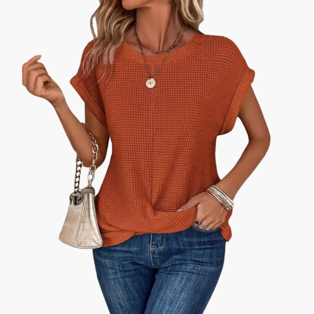 Women's Short Sleeve U-Neck T-Shirt