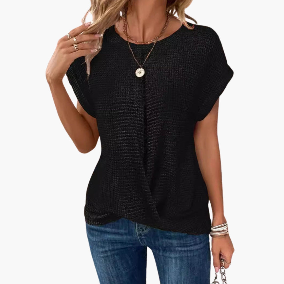 Women's Short Sleeve U-Neck T-Shirt - VibreMode