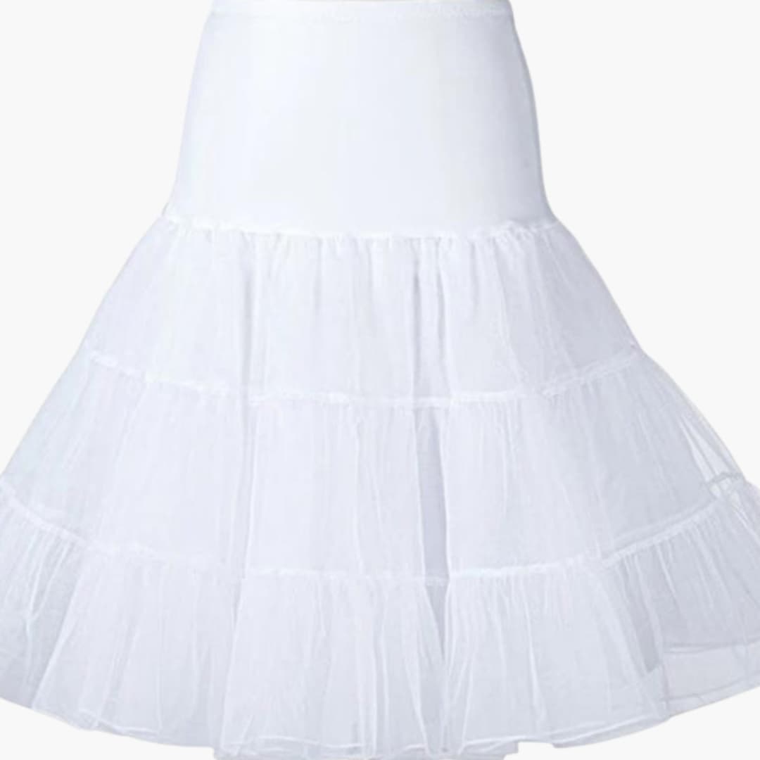 Women's Elastic Waist Underskirt Layered Hem - VibreMode