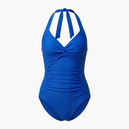 Women's V-Neck One-Piece Swimsuit Adjustable Strap Shaping Fit