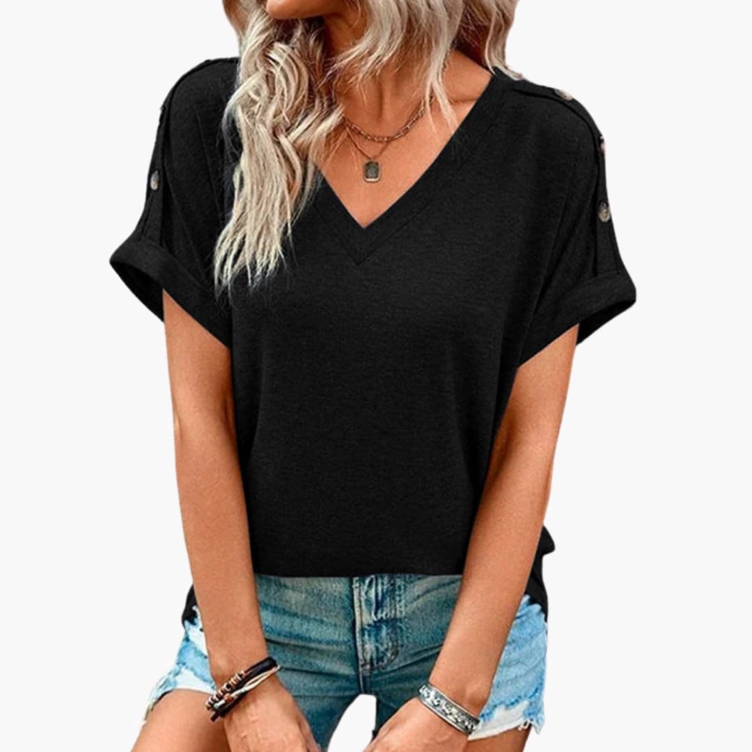 Women's V-Neck Short Sleeve