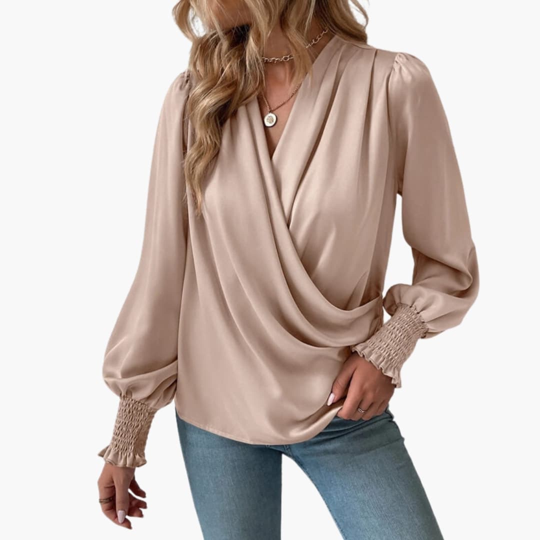 Women's Long Sleeve V-Neck Sweater