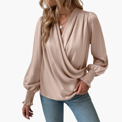 Women's Long Sleeve V-Neck Sweater