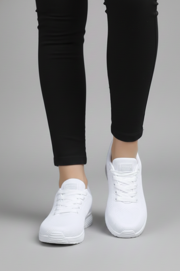 Women's Lace Up Walking Shoes Mesh Upper