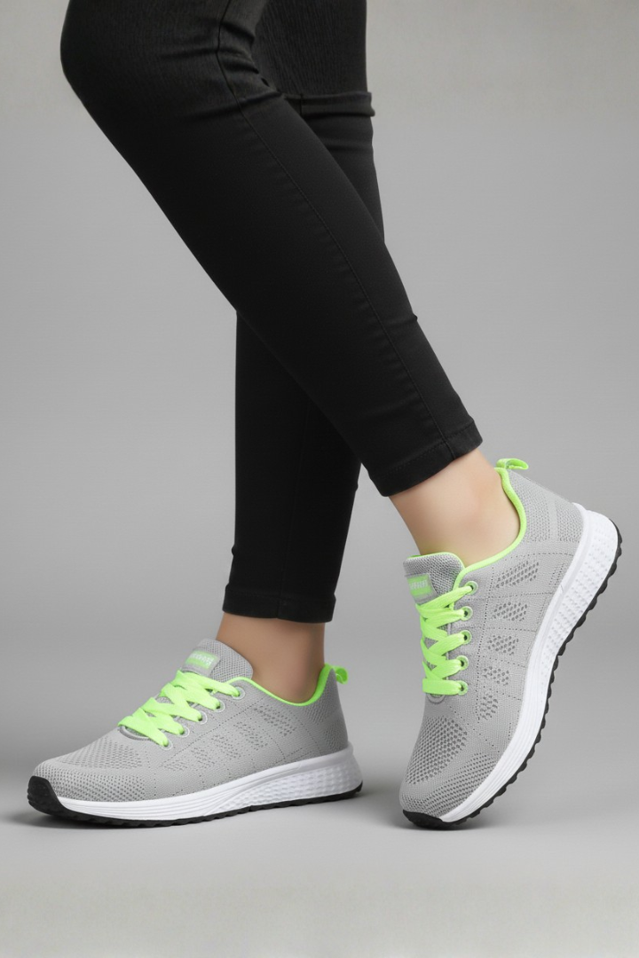 Women's Lace Up Walking Shoes Mesh Upper