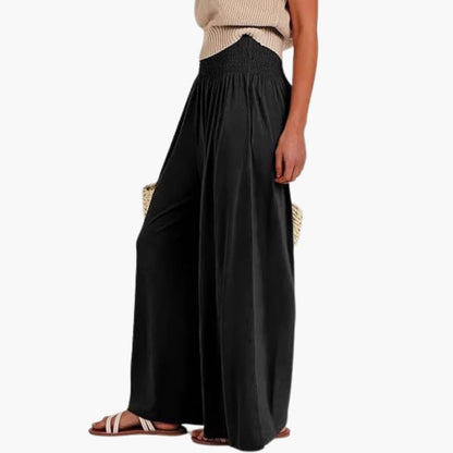 Women's Wide Leg Elastic Waist Pants Loose Fit