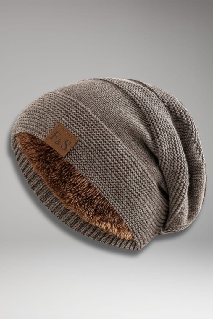 Women's Fleece Lined Ribbed Beanie - VibreMode