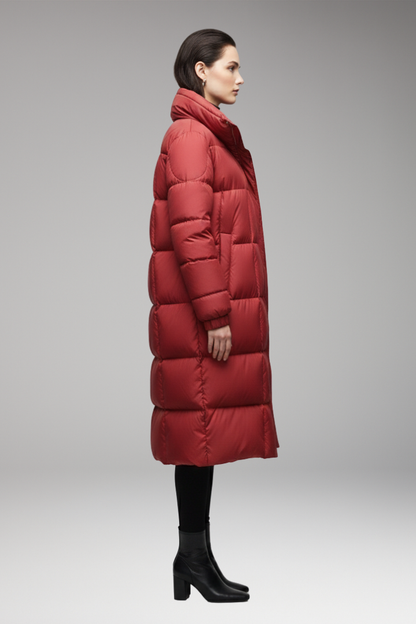 Women's Quilted Winter Coat High Collar