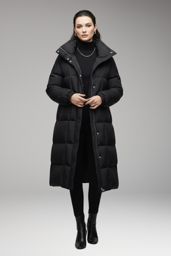 Women's Quilted Winter Coat High Collar
