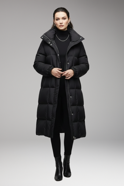 Women's Quilted Winter Coat High Collar
