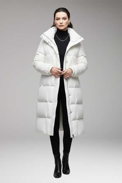Women's Quilted Winter Coat High Collar