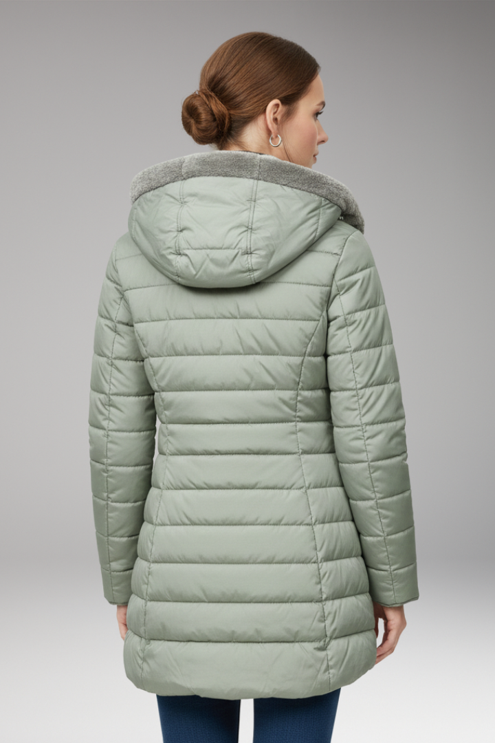 Women's Winter Parka Coat Waterproof Hooded Zipper