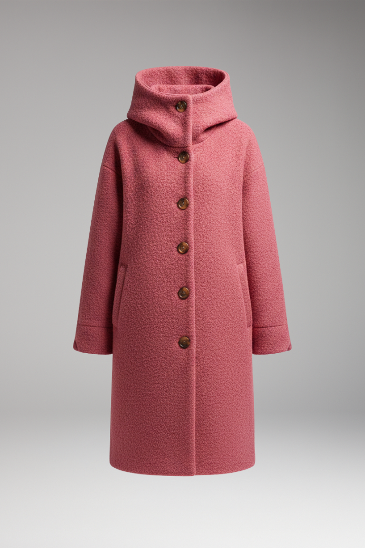 Women's Insulated Winter Coat Raised Collar - VibreMode