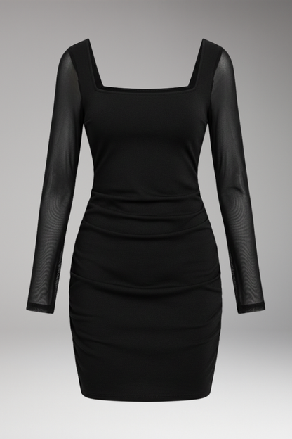 Women's Fitted Winter Dress - VibreMode
