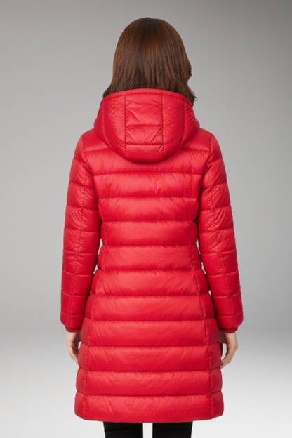 Women's Quilted Winter Jacket With Hood