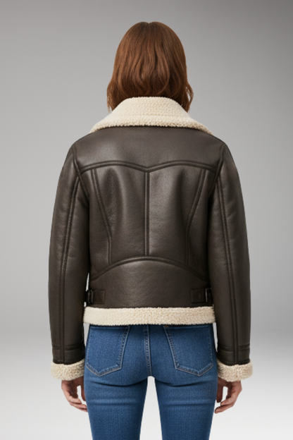 Women's Belted Zip Up Jacket