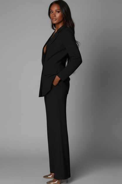 Women's Blazer Suit Two Piece Structured